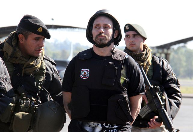 La imagen de la detención de Pérez Corradi.
