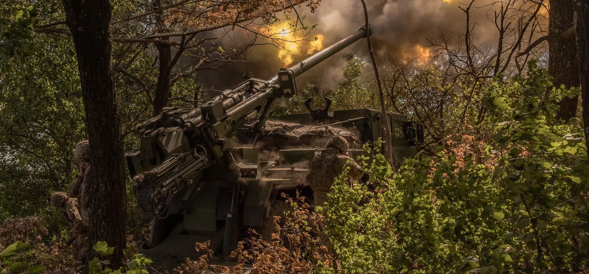 Militares ucranianos de la 55ª brigada de artillería Militares ucranianos de la 55ª brigada de artillería