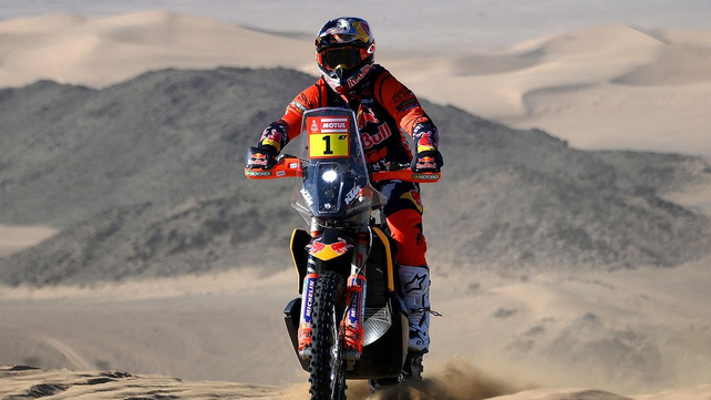 Benavides se subió al podio de la segunda etapa del Dakar