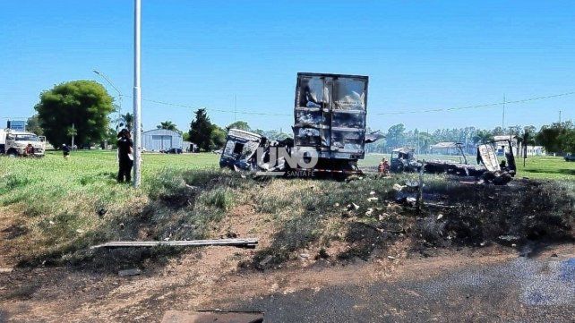 Tragedia en la Ruta 34 en Arrufó: dos muertos y un herido grave tras un choque e incendio de camiones