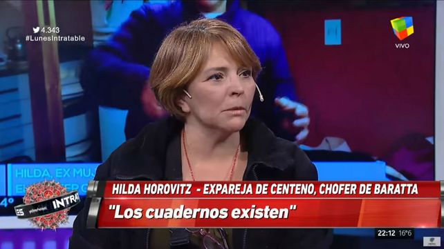 Los cuadernos existen, afirmó la expareja del chofer Centeno