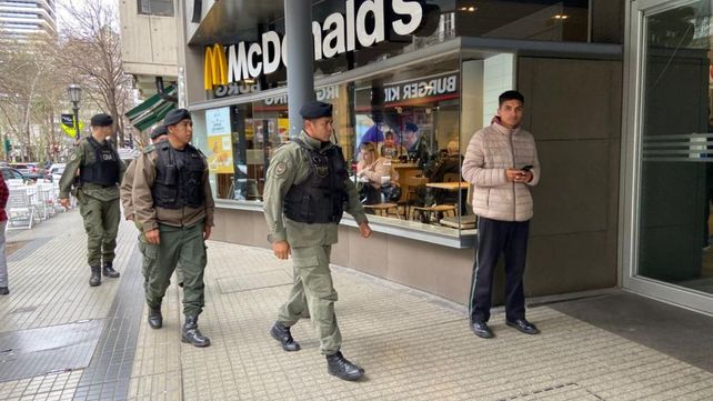 Los efectivos de Gendarmería Nacional que se suman en estos días recorrerán las calles céntricas.
