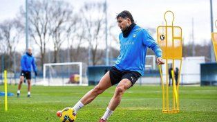 Facundo Garcés llevó adelante su primer entrenamiento como refuerzo del Deportivo Alavés.