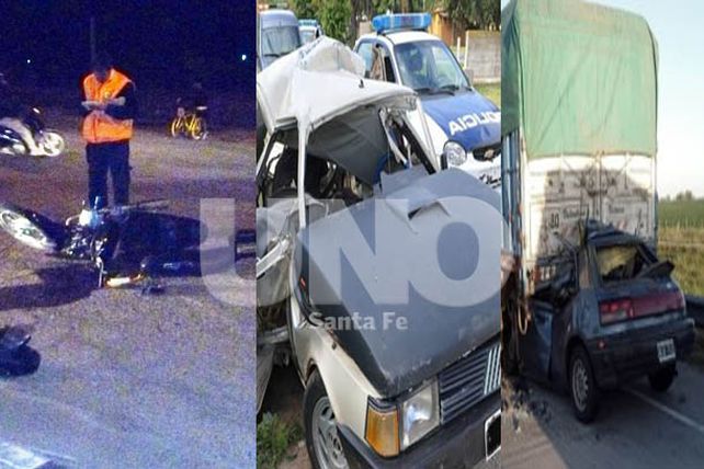 Accidentes: en 24 horas hubo nueve muertos en Santa Fe