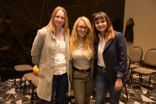 Florencia Gonsolin, Estefania Román y Micaela Rinaldi.