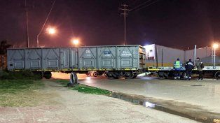 Varios vagones de un tren quedaron atravesados a altura de avenida Concejal Veiga, en la zona del hospital Delicia Concepción Masvernat de Concordia