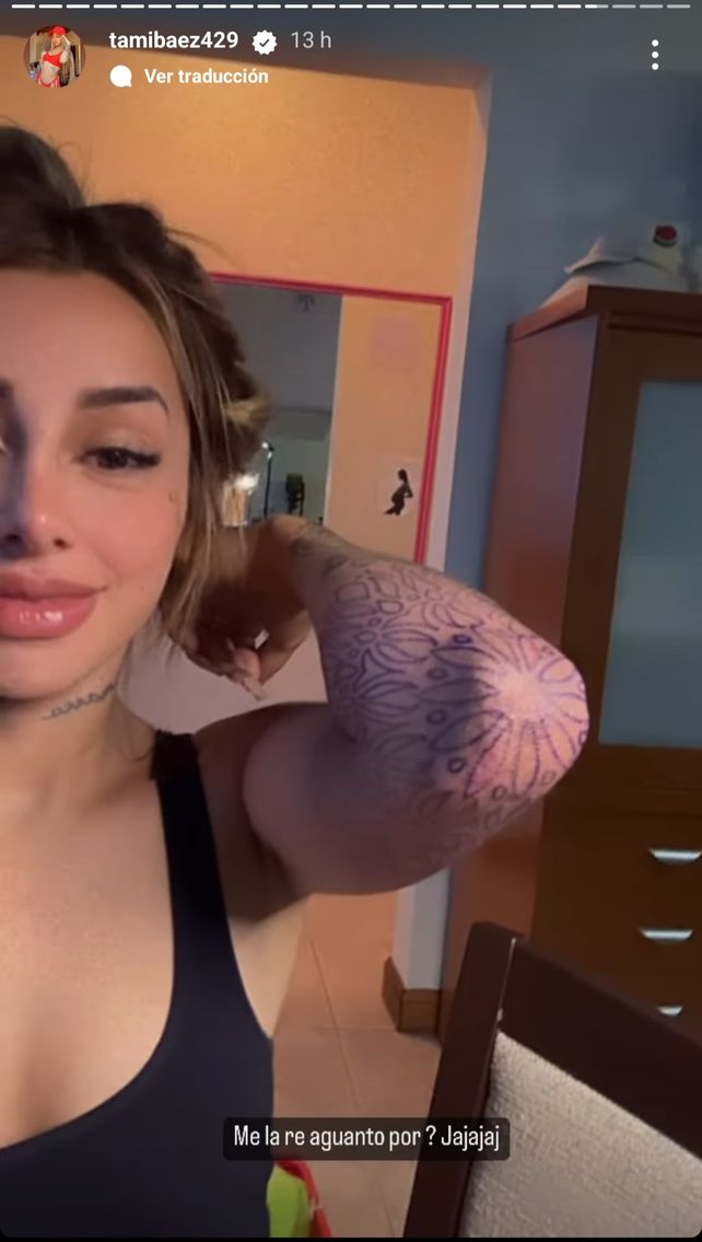 Tamara Báez se hizo un tatuaje (vía @tamibaez429)