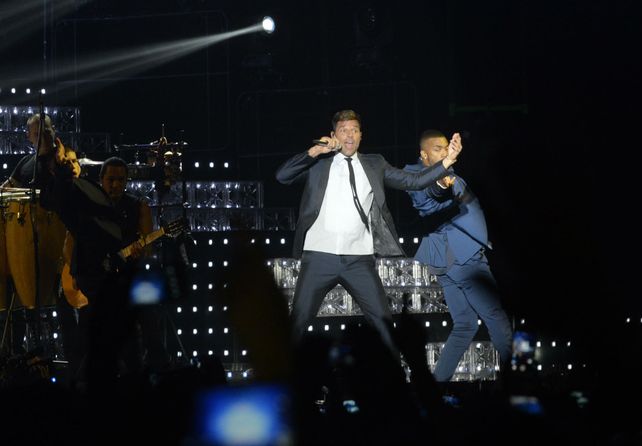 Ricky Martin en acción. El cantante regresa a Rosario en noviembre.