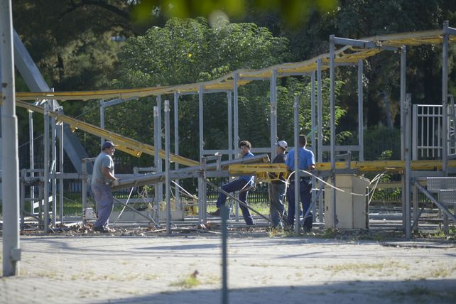 Las estructuras de las atracciones fueron paulatinamente desarmadas desde principios de año.