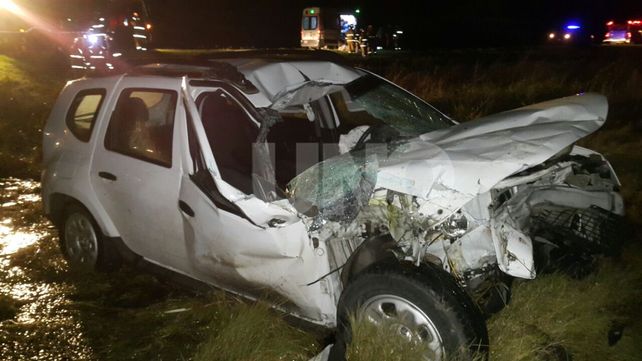 En un choque en la autopista un matrimonio resultó herido