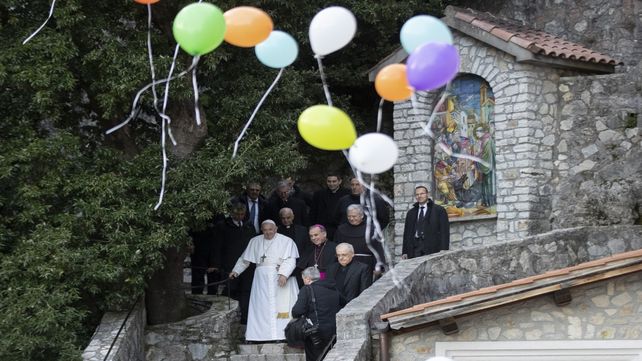 Francisco. El Papa presentó ayer una Carta Apostólica en Greccio.