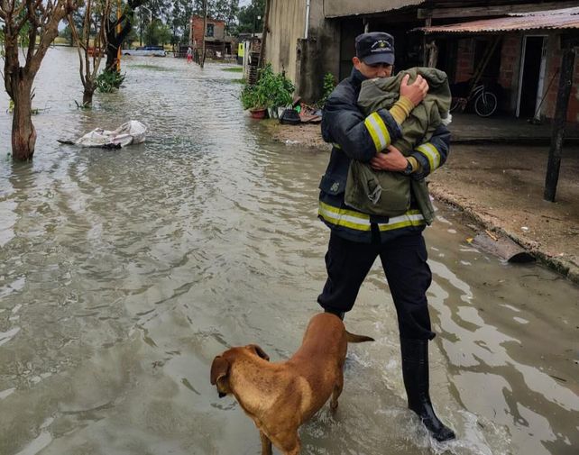 Hubo un colapso de todo el sistema de drenaje con agua en prácticamente toda Vera