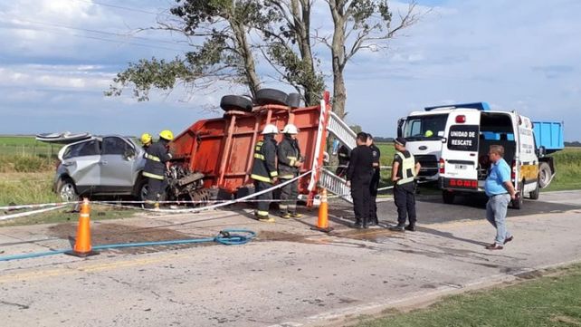 Una pareja falleció en un siniestro vial cerca de Villa Cañás