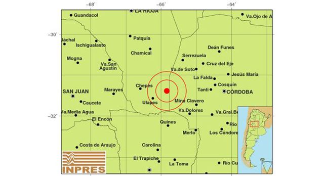 Fuerte sismo entre Córdoba y La Rioja