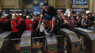 Postales del molinetazo en las estaciones de tren de la Ciudad de Buenos Aires&nbsp;