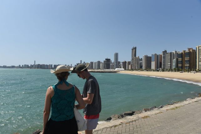 Las playas del centro de Fortaleza. 