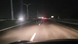 Advierten por la peligro de la falta de iluminación en la Ruta 168