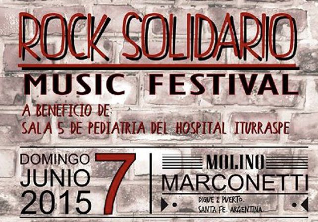 Rock solidario, a beneficio de la sala de Pediatría del Iturraspe