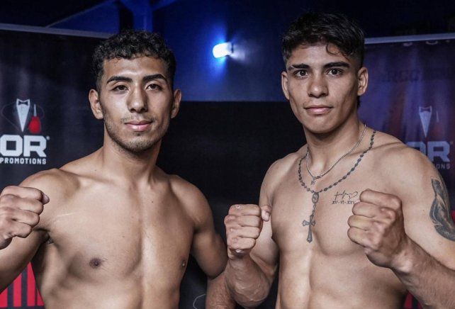 Alan Ponce de Rincón (derecha) peleará con el bonaerense Amaya en la FAB.
