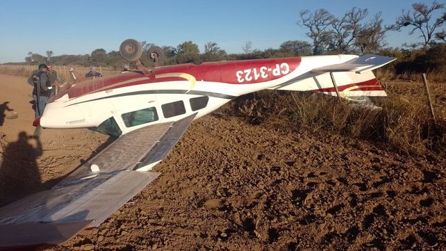 La avioneta cargada con cocaína cayó en una zona rural cerca de un pueblo chqueño.