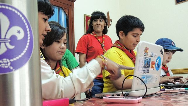 Los niños del grupo scouts Santo Domingo Savio