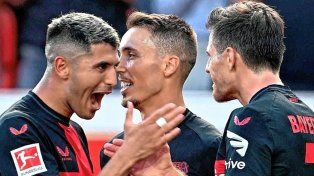 Bayer Leverkusen, con dos asistencias de Exequiel Palacios, sigue dulce en la Bundesliga.