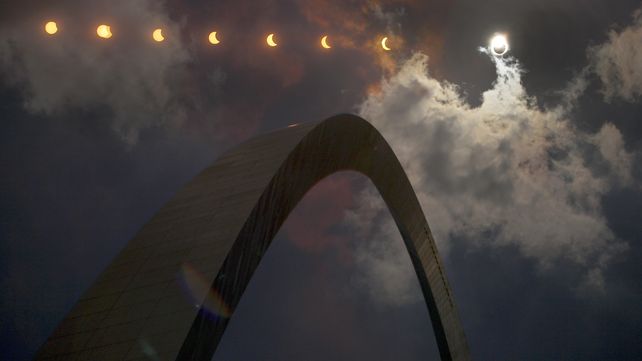 Así se vio el eclipse solar en Estados Unidos