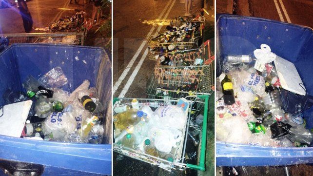 Se secuestró una importante cantidad de bebidas alcohólicas y 24 carros de supermercado de diferentes marcas y modelos