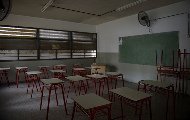Aulas vacías. Del 13 al 24 de julio no habrá clases en ninguno de los niveles de la educación en la provincia.