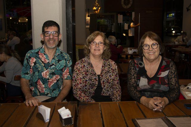 Miguel Angel Marusso, Laura Gondard y Susana Cerruti.