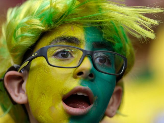 Los hinchas de Brasil no la pasan nada bien