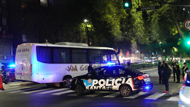 El operativo policial en el lugar del accidente