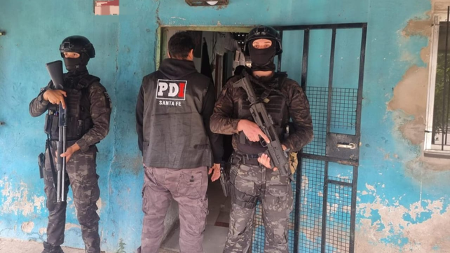 Uno de las viviendas allanadas por el crimen de Matías Gálvez