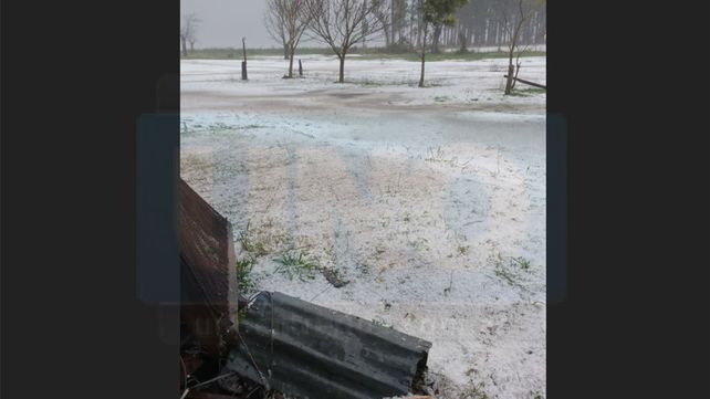 Tabossi se cubrió de un manto blanco