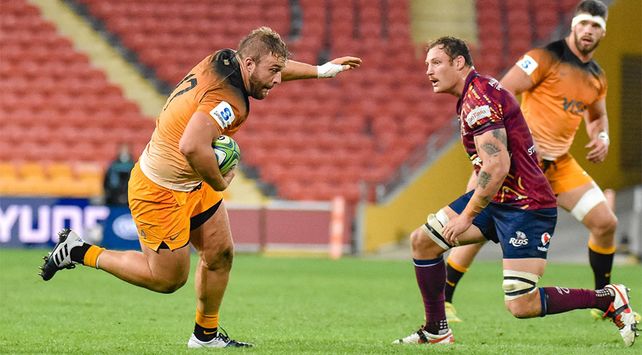 during the Super Rugby Round 16 match between Queensland Reds and the the Jaguares at Suncorp Stadium on June 1