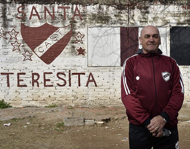Un luchador. En las canchitas de la zona norte
