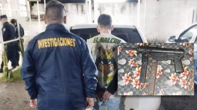 Detienen a un joven con una ametralladora en Paraná