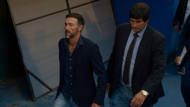 El Kily González tuvo que ver el segundo tiempo desde un palco