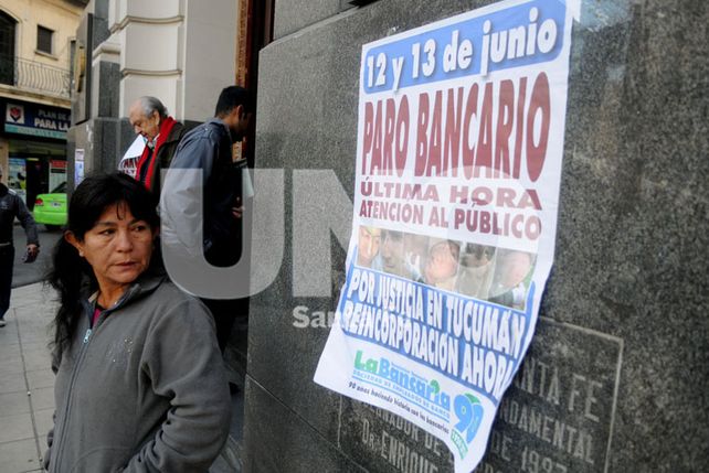 Bancarios van al paro el próximo jueves y piensan en movilizarse