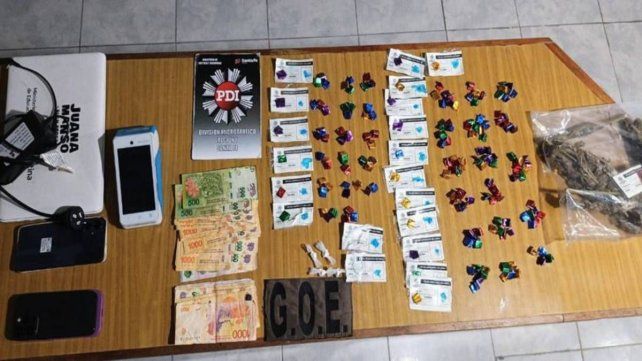 Apresaron a siete vendedores de drogas en siete allanamientos en Recreo: secuestraron cocaína, marihuana y dinero