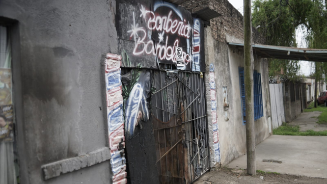 La babería atacada el domingo a la noche. La policía detuvo a dos presuntos autores