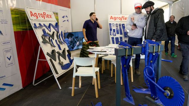 Uno de los repuestos &nbsp;que se destacó en la expo fue una reja carpidora para el control de malezas de Agroflex.