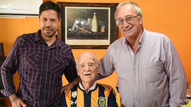 El socio más longevo del fútbol argentino cumplió 100 años y es de Central