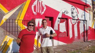 Sergio Damonte (programa Todas Las Manos) y &nbsp;David Cáceres (dirigente del club) hablaron de las labores.