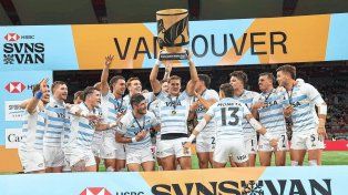 Los Pumas se consagraron campeones en el Seven de Vancouver (Canadá).