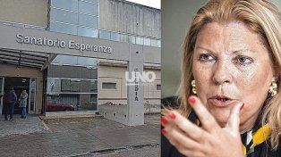 Elisa Carrió, lider de la CC-ARI, quedará internada en observación en la ciudad de Esperanza.&nbsp;