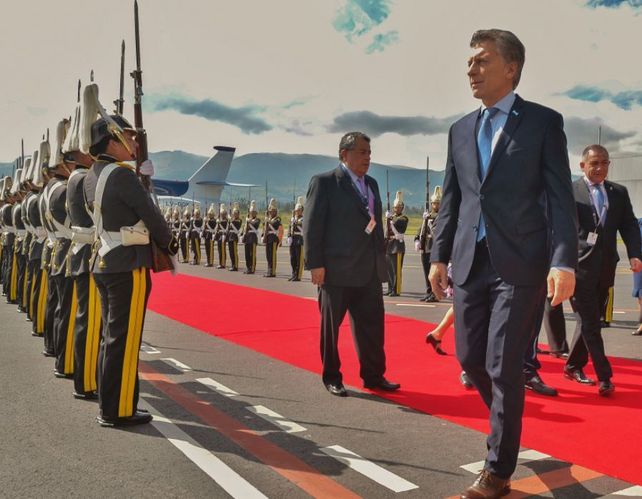 Macri estuvo ayer en quito para participar de la asunción del presidente Lenín Moreno.