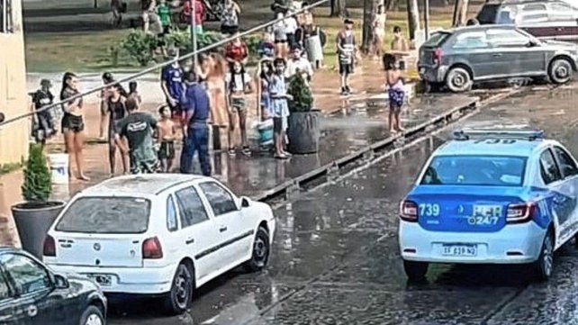 La policía tuvo que intervenir en los festejos de carnaval en Gualeguay.
