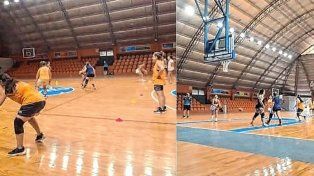 El plantel de AMFES comenzó su pretemporada en el Polideportivo de Cilsa.