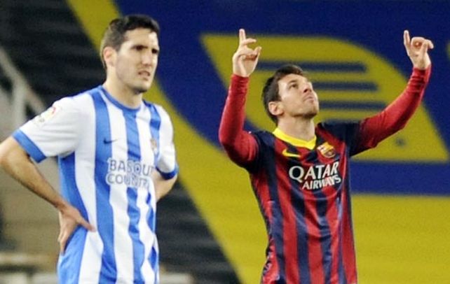 La Pulga marcó el único tanto de su equipo a los 27 minutos de la primera mitad